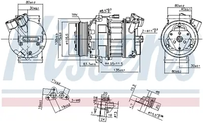 GM 93457456 Ne Kompresörü 2763000Q0A 926000373R 926001732R 926003460R 926003641R 8200848916 8200848916A 8200848916B 93457456 93459134