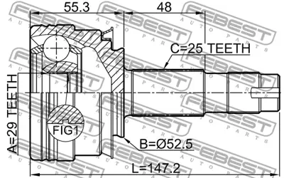 GM 95228797 Tekerl Aks Pimi 95194890 95228797 95194891 96639210 95194888 95215439 95194889 95215440 95228808 391011KA0B