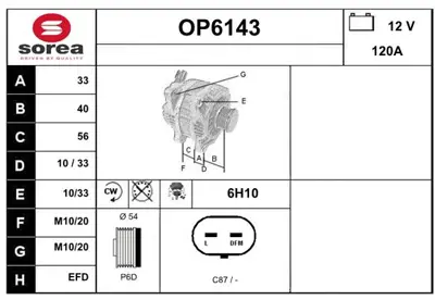 GM 95515957 Est Alternatör 95515957 13284409 1202327 1202199 1202200 1202197