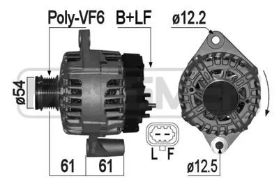 GM 95515964 Est Alternatör 95515964 1202317 13502582 13588305 1202334 1204642 1202236 1204643 1202318 1202333