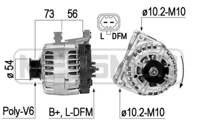 GM 95515968 Est Alternatör 1202188 1202311 1202338 13502593 13512751 13588304 95515968 95524811 1202013 1202016