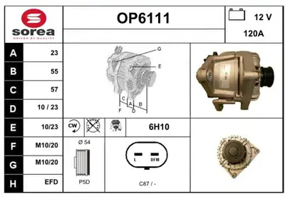 GM 95515976 Est Alternatör 13222933 6204218 93188158 95515976 1202346 13256933 13222934 A0131542602 131542602 1322293