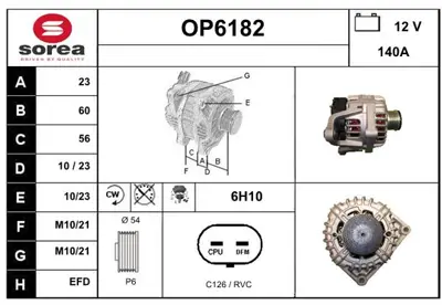 GM 95524811 Est Alternatör 1202188 1202311 1202338 13502593 13512751 13588304 95515968 95524811