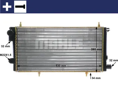 PSA 1333.45 Est Radyatör 1301Y2 1301Y3 1330K6 1331JE 133345 9620209980 1331Y2 1301Y1 1300S3 1301HP