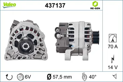 PSA 5705.FW Est Alternatör 57054T 57054R 57052A 5705FW 9646153680 9642880280 9627727180 9623727180 96237271 9621791680