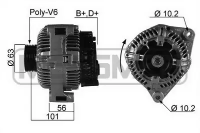 PSA 5705.HY Est Alternatör 5705HY 5705L7 5705R6 5705R7 9618952880 9624141580 9631318480 K9617849180 9617849180 A002TA2094