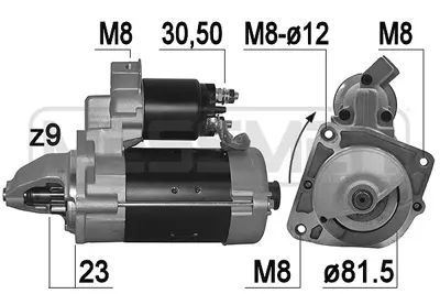 PSA 5802.EE Marş Motoru Est 1611206880 1614379980 5802AY 5802FQ 51779086 51832958 51984358 55779086 71789745 71794196