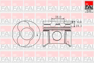 PSA 0628.N3 4 Piston Takımı 0628.N3