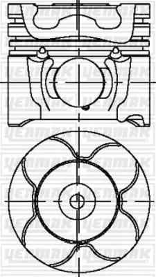 PSA 0628.V0 4 Piston Takımı 0628.V0