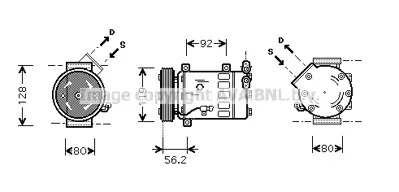 PSA 6453.LJ Es Kompresörü 6453JL 6453JP 6453KS 6453LF 6453LG 6453LH 6453LN 6453LS 6453QE 6453QF