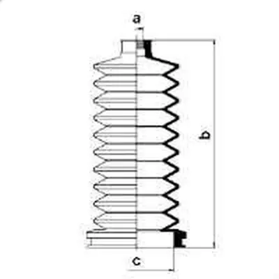 ITHAL GB-131127 Direksiyon Körüğü Sol M131 Slx 36020027 4373921 4345693 4356276