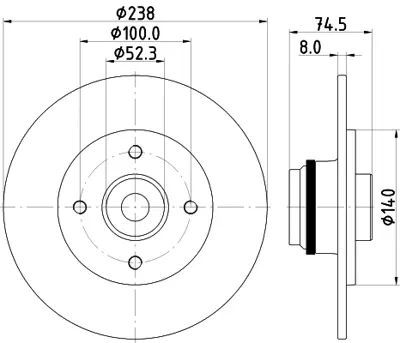 MAGNETI MARELLI 360704026700 Fren Diski Arka R19 Clıo I Iı Megane 7701204901 7701208054 7703034250 7700754393 402140903R 4701666 30873324 83314152A 8200649356 8200869279