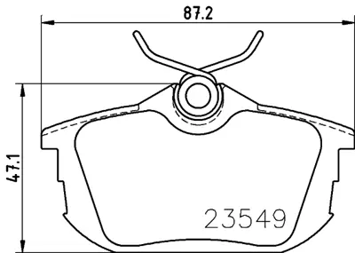 PROWALLE 1314 Fren Balatası Arka Carısma 96>06 Colt 04>12 Space Star 98> / Forfour 04>06 / S40 95> A4544201020 A45442010 4544201020 MN125772 MR205377 MW3062077 MZ690345 M620770 M850978 X3516005