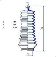 PRS 830155 Rotmılı - M14x1,5  L 293mm  Smı St.Renault Megane I (1995 - 2002) Scenıc I (1999 - 2003) 7701477878 7701473655 7701472120 7701472087 7701471885 7701471844 7701469502 7701469496 7701469280 7701469251