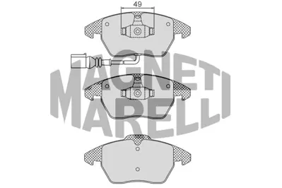 MAGNETI MARELLI 323700000700 Fren Balatası Ön Fişli Golf Iv 97> Golf V 03> Golf Vı 08> Polo V 09> Eos 06> Jetta Iıı 05> Jetta Iv 10> Passat B7 10> Passat B6 05> Scırocco 08> Beetle 11> Caddy Iıı 04> Touran / A1 10> A3 03> / Toledo Iıı 04> Toledo Iv 12> Altea 04> Ibıza V 08> Leon 05> / Fabıa Iıı 14> 1K0698151 1K0698151C 1K0698151E 3C0698151 3C0698151A 3C0698151B 3C0698151C 3C0698151D 3C0698151J 5C0698151A