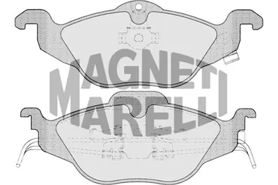 MAGNETI MARELLI 323700002300 Fren Balatası Ön Astra G 98> Yaylı Tip 93184519 93188726 1605000 1605034 1605070 1605091 1605121 1605959 90544025 9195144