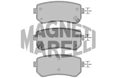 MAGNETI MARELLI 323700003100 Fren Balatası Arka Accent Era 07>11 İ30 07> İx35 09> / Ceed 07> Pıcanto 11> Rıo Iı 05> Sportage 04> 583021GA00 583020ZA00 583021HA10 583021JA30 583021KA30 583021MA40 583022SA10 583022SA30 583022SA70 583022YA30