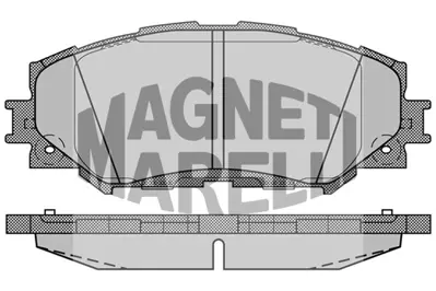 MAGNETI MARELLI 323700004900 Fren Balatası Ön Corolla 07>12 Benzinli Aurıs 07>12 Benzinli Urban Cruıser 09> / Trezıa 10> 0446542160 0446512610 WVA24336