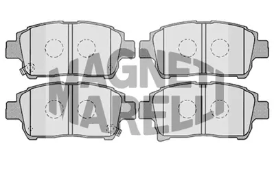 MAGNETI MARELLI 323700009900 Fren Balatası Ön Yarıs 02>05 Celıca 99> 0446513020 0446513050 0446517102 0446552021 0446552022 04465520