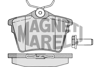 MAGNETI MARELLI 323700010500 Fren Balatası Arka 407 04> 607 00> / C5 08> 425266 E172240 425421 425404 425491 425279 425326 1617264780 1617250180 1611837980