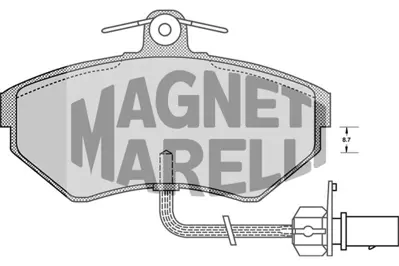 MAGNETI MARELLI 323700010600 Fren Balatası Ön Fişli Passat B5 00> / A4 00> / Exeo 09> 8E0698151M 8E0615115 8E0698151B JZW698151G 8E0698151 8E0698151A 8E0615115B 8E0698151N 8671019150 8660004812