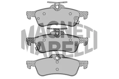 MAGNETI MARELLI 323700012400 Fren Balatası Arka Yarıs 06>11 Fransa Montaj Üstten Yaylı 044660D010 23716 23717 24043 24420 AC800681D ADB31657 PAD1552 130460-