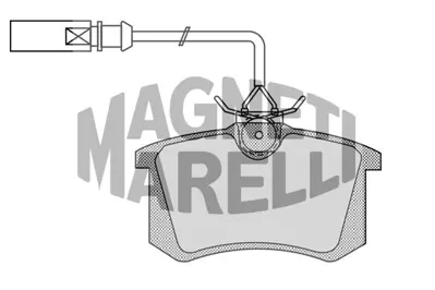 MAGNETI MARELLI 323700015400 Fren Balatası Arka Galaxy Sharn-Flı 1133447 1207518 1343513 5M2J2M008AA 7M3698451 7M3698451B 7M3698451C 7M3698451E 1133448 YM2J2M008AA