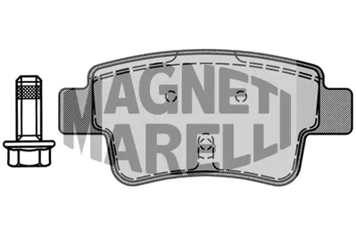 MAGNETI MARELLI 323700016200 Fren Balatası Arka Lınea 07> Punto Evo 09> Grande Punto / Corsa D 06> 77363959 93189823 77365464 77365886 13116133 1605356 93169177 50902169 1605230 71770022