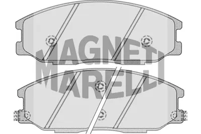 MAGNETI MARELLI 323700016900 Fren Balatası Ön Santafe 01> Starex 03>08 / Actyon 05> Kyron 05> 4813008260 48130091A0 4813008BA0 5810126A10 5810126A30 581013AA20 5810139A40 581014AA26 5810126A00 5810126A20