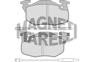 MAGNETI MARELLI 323700019300 Fren Balatası Ön Fişli R9 Ym R11 R18 R19 R21 Clıo I 90> Express / 106 Iı 96> 205 83> 305 309 405 / Zx 91> Saxo 96> 442765 95590838 425264 425263 425102 95666970 95659616 425314 425272 425498