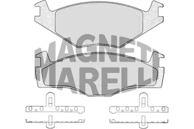 MAGNETI MARELLI 323700020700 Fren Balatası Ön Golf I Golf Iı 83> Jetta Iı 84>91 Jetta Iı 84-91 Passat 80> Scırocco 75> Santana 81> / Cordoba 93> Ibıza Iı 93> 191698151L 191698151G 171615115A 191698151B 321698151B 8660004610 8671016514 321698151D 321698151E 321698151H