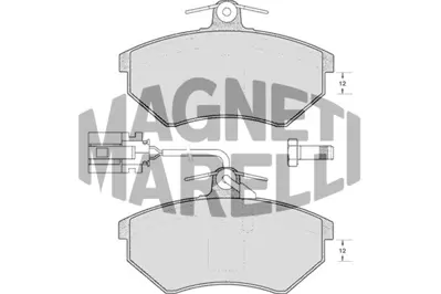 MAGNETI MARELLI 323700022600 Fren Balatası Ön Golf Iıı 91> Golf Iv 97> Passat B3 88>91 Vento 91> Caddy Iı 95> / 80 91> / Cordoba 93> Toledo I 91> Ibıza Iı 93> Inca 95> 357615116A 357698151C 8A0698151 357698151F 431698151G 8A0698151B 443698151 8660004814 8671019152 431698151B