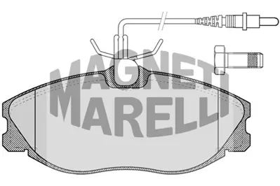 MAGNETI MARELLI 323700023000 Fren Balatası Ön 306 Hatchback E172116 E172522 425132 425143 425144 425160 425206 1617254180 E172058 E172554