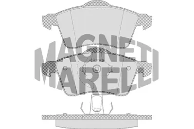 MAGNETI MARELLI 323700023500 Fren Balatası Ön Fişsiz Transporter T4 90>03 7D0698151 7D0698151E 8660004803 8671019135 700615109 SFP100470 STC3684 STC1879 SFP500130 SFP100490