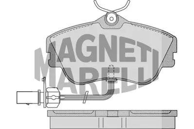 MAGNETI MARELLI 323700026000 Fren Balatası Ön Fişli Transporter T4 90>03 7D0695151B 7D0698151B 7D0698151G 701698151J 701698151D 701698151E CBY13328ZE CBY13328ZF CBY13328ZG CBY93323Z