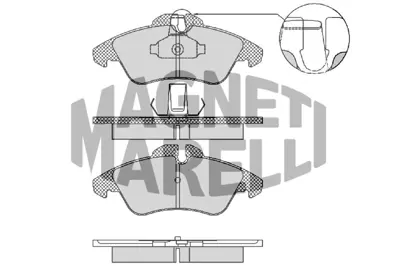 MAGNETI MARELLI 323700028200 Mercedes Balata Sprınter Ön 0044205520 23990 23991 AC0581469D 130460-71962 573190B 8222651 2651 57