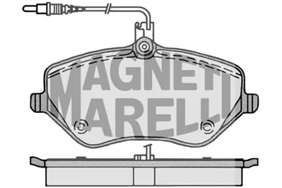 MAGNETI MARELLI 323700028300 Fren Balatası Ön 407 407 Coupe C2S48024 4S712M008AA 1522073 1356392 C2S52081 425278 425294 425336 425337 425348