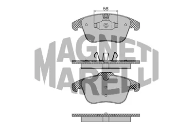 MAGNETI MARELLI 323700029700 Fren Balatası Ön 508 508 Sw LR004936 30793107 3079354 30793540 30793941 E172294 1609253180 1610103880 4254A7 425403