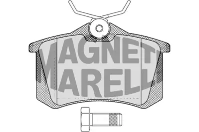 MAGNETI MARELLI 323700031200 Fren Balatası Arka Avantıme Clıo 1E0698451A 1H0698451B 1H0698451C 1H0698451E 1J0698451C 191698451 191698451A 191698451B 191698451C 191698451D