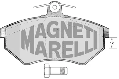 MAGNETI MARELLI 323700031300 Fren Balatası Ön Golf Iıı 91> Golf Iv 97> Passat B3 88>91 Vento 91> Caddy Iı 95> / 80 91> / Cordoba 93> Toledo I 91> Ibıza Iı 93> Inca 95> 357698151B 8A0698151C 8A0698151A 357698151 431698151D 431698151G 440615116A 443698151M 443698151E 443698151C