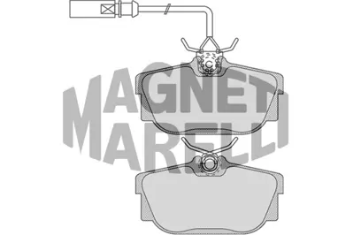 MAGNETI MARELLI 323700031400 Fren Balatası Arka Fişli Sharan 95> Transporter T4 90>03 / Alhambra 96> / Galaxy 00> 7D0698451A 7D0698451E 7D0698451 7D0698451D 7D0698451G 7D0698451C 7D0698451J 701698451 701698451C 7D0698451B