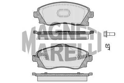 MAGNETI MARELLI 323700031500 Opel Balata Combo Ön 1605081 1605092 1605964 1605974 9200108 93172261 93176114 93184269 95519746 93370275