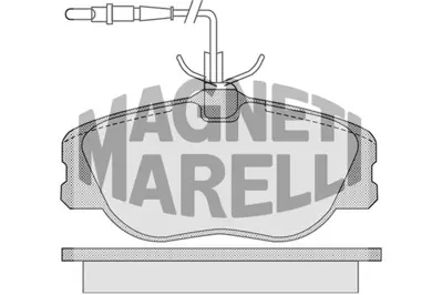 MAGNETI MARELLI 323700031600 Fren Balatası Ön 607 9d. 9u E172116 E172522 425132 425143 425144 425160 425206 1617254180 E172058 172042