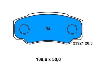 PROWALLE 1518 Fren Balatası Ön Fişli Ducato 94>02 / Boxer 94>02 / Jumper 94>02 18q Büyük Tip GDB1518