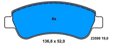 PROWALLE 1563 Dısk Fren Balatası Ön Cıtroen Berlıngo 1996- , C-Elysee 2012 -, C2 2003-, C3 I 2002-, C3 Iı 2009-, C3 Picasso 2009-, C4 2004-, C4 Cactus 2014-, C4 I 2004-, Ds3 2009-, Xsara 1997 - 2005, Xsara Pıcasso 1999- Peugeot Partner 1996 -, Partner Tepee 2008 -, 1007 2005 -, 2008 2013 -, 206 1999 -, 207 2006 - GDB1563