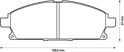 PROWALLE 3167 Fren Balatası Ön X-Traıl 01>13 Pathfınder 97>04 GDB3167 GDB3312