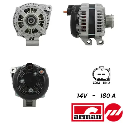 HELLA 8EL 015 637-571 Alternatör LR034013 LR054994 LR072764 CPLA10300AB CPLA10300AC LR065865 LR124471 LR077418 LR091107 LR072769