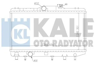 KALE 341925 Motor Su Radyatoru Corolla Ae101 Compact Lıftback Wagon 92 97 Otomatık (696x351x26) 1640016710