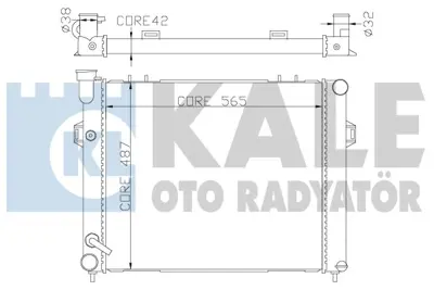 KALE 342075 Radyator Grand cherokee ı 4.0 ı 4x4 91 99 52028378