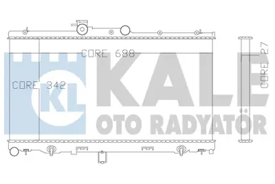 KALE 342110 Motor Su Radyatoru Forester 08>14 Impreza 08> Legacy 05> Otomatık 45111AE01A